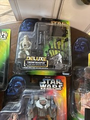 Lot Of 8 Star Wars, Deluxe Action Figure Sets New In Box. NOS Read Plz