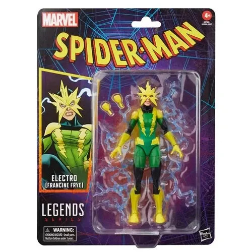 Hasbro Marvel Legends Spider-Man Retro Cardback “Electro Francine Frye” IN STOCK