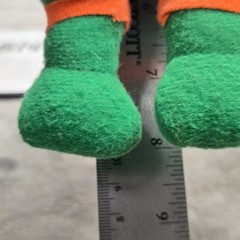 Vintage 1989 TMNT Michelangelo Plush Ace Novelty Teenage Mutant Hero Turtles 9″