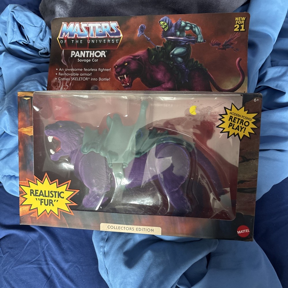 Masters of the Universe Origins Panthor Collectors Edition 2021 Realistic Fur