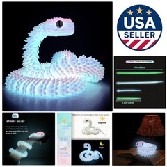 Unique 24in Flexible Snake Toy – Stress Relief Fidget for Kids & Adults
