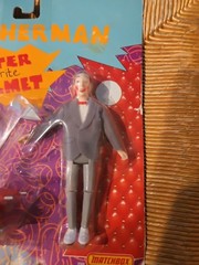 Pee-wee Herman Figure w/ Scooter & Helmet – 1988 Matchbox On Card Vintage Rare