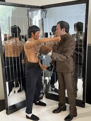 ENTER THE DRAGON 1:6 MR HAN MIROR ROOM SCENE & FIGURE W/REAL MIRRORS METAL CLAWS