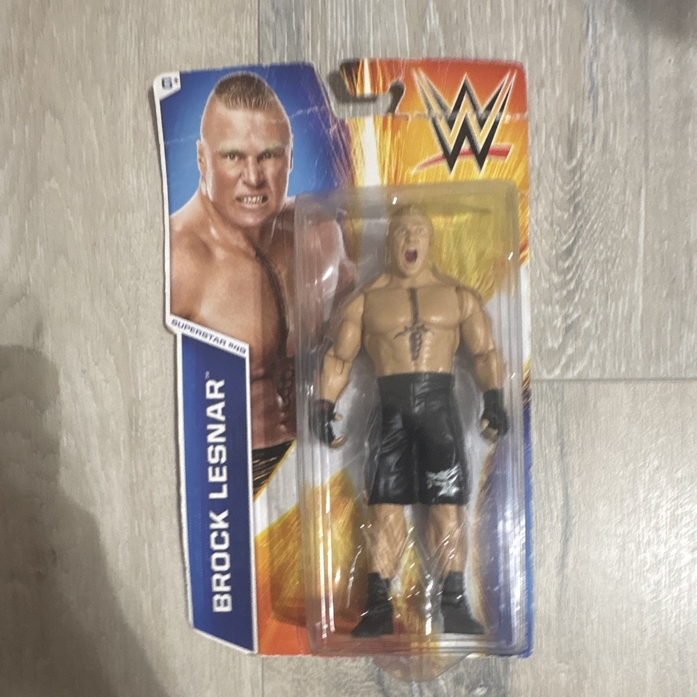Mattel WWE Brock Lesnar Wrestling Action Figure, Plastic, Multicolor, Age 6+