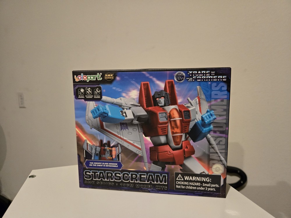 Starscream Transformers AMK G1 Series 19 CM ABS Plastic Model Kit Yolopark