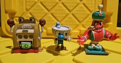 Cuphead Loose Blind Box Figure Toys Funko Vinyl + Mystery Keychain Plushie