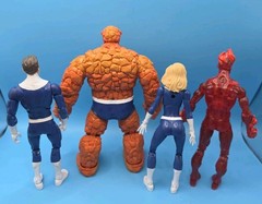 Marvel Legends Retro Fantastic Four Lot Of 4 Human Torch Thing Invisible Woman