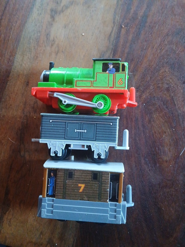 Thomas & Friends Vintage 1992 Lot Of 3 Toby Percy & Coal Truck Britt Allcroft
