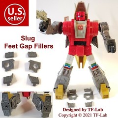 Feet Gap Fillers for Transformers Studio Series SS 86-07 Slug Slag Upgrade Kit