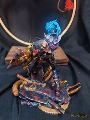 18CM League of Legends LOL Jinx PVC Statue Handmade Figure Model Collectibles