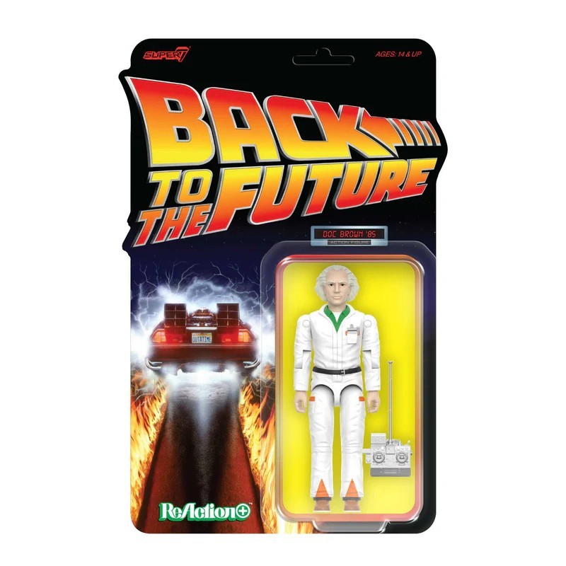 Doc Brown ’85 Back to the Future Super7 ReAction+ Action Figure