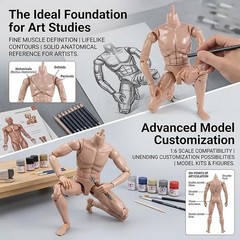 MX02-A 1/6 Scale Europe Skin Male Figure Body Model Toy Fit For Head
