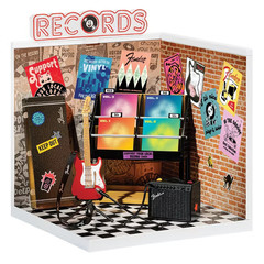 MGA Miniverse Real Music Record Shop With Exclusive Fender Guitar New IN HAND