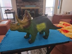 Triceratops Toy Major Trading 2005 Rubber Polyester Dinosaur 17″ Hong Kong HK