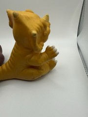 Vintage 1988 Land Before Time Cera Triceratops Vinyl hand puppet