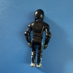 Black Robot Action Figure Articulated Plastic, Robot Character, Robots Theme