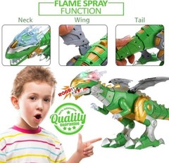 Interactive Spray Dinosaur Toy – Bionic Walking, Light & Sound Effects for Kids