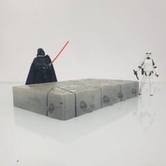 JABBA DAIS/ JABBA THE HUTT BED for 3.75 IN (1:18) FIGURE WARS FIGURE DIORAMA