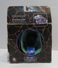 DINO CRUSHERS TRICERATOPS DINOSAUR RUBBER HAND PUPPET PLACO TOYS 1996 W/ BOX