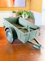 Vintage 1965 Hasbro GI JOE Official Military Jeep & Trailer 7000 Patent Pending