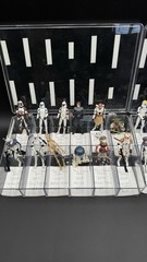Star Wars Clone Wars 2008 Lot 21 Figures Loose w/ Accessories in Display Cases