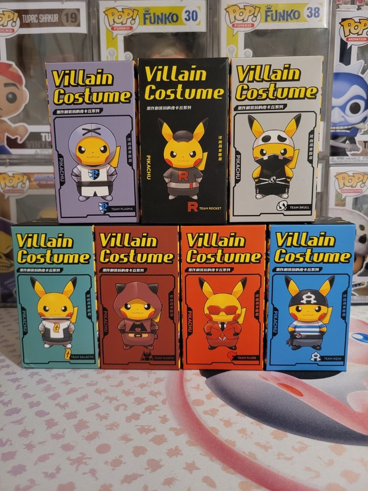 Pokemon Villian Costume Pikachu Series Figure