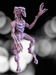 Star Trek: Voyager Borg Designated ‘Species 8472’ Vtg POA Fluidic Space Alien