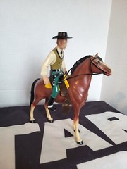 Wyatt Earp w Hat 1950s HARTLAND PLASTICS Vintage Original Item