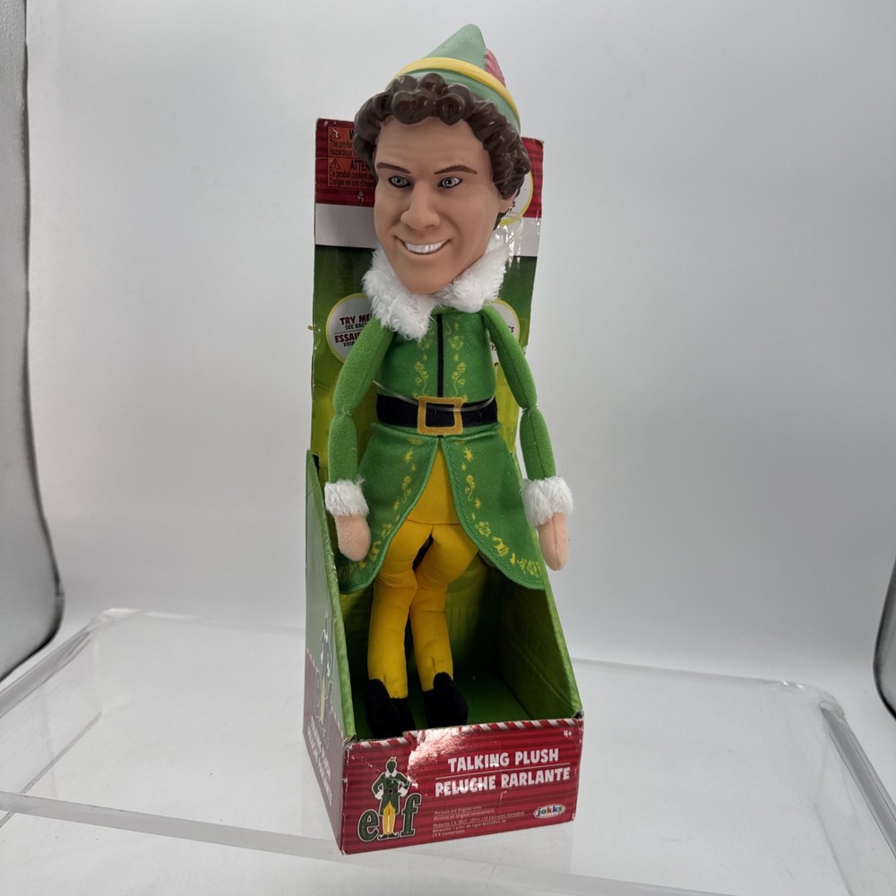 Jakks Pacific Buddy The Elf Plush Talking Toy Says 15 Movie Phrases 12″ tall