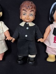 Mini Monsters Complete Set Ideal 1965 Munsters Vampy, Dracky, Franky and Wolfy