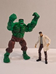 The Incredible Hulk “Gamma Punch Hulk W/ Bruce Banner” Figures 2004 ToyBiz