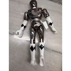Vintage 1995 Bandai Power Rangers Movie Black Ranger Metallic black 8″ Figure