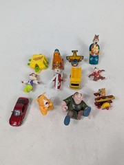 12 Vintage Action Figure Toy Lot 80’s 90’s y2k Rubber Plastic Metal