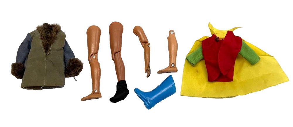 Vintage Mego Parts Lot Robin, Batman, Mad Monster Wolfman