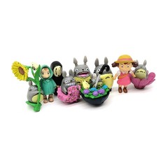 9PCS My Neighbor Totoro Studio Ghibli Cat Mini Figures Playset Kids Toy Decor