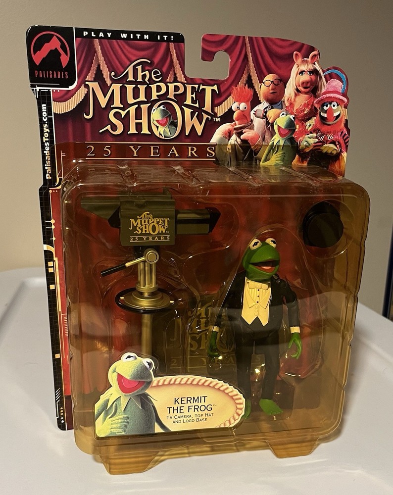 2002 Palisades Kermit The Frog In Tuxedo Action Figure ‘The Muppet Show NIB
