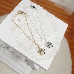 1/3 1/4 1/6 Dog Paw with Zirconia Necklace Jewellery Models For 12″ BJD Figures