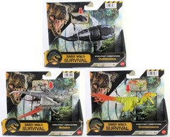 Jurassic World Survival Strike Attack Set Dunkleosteus Dromaeosaurus Mutadon