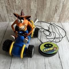VINTAGE EZ TEC CRASH BANDICOOT REMOTE CONTROL CAR 2000 BATTERY TESTED WORKS