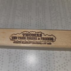 Set 13 Thomas The Tank Engine & Friends Train Wood Whistle 5″ ’98 Britt Allcroft