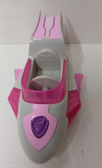 PAW Patrol Mighty Pups Charged Up SKYE Pink Deluxe Vehicle Light Sound Jet Plane