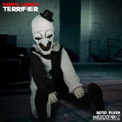 Mezco Designer Series Terrifier Art The Clown 18″ Roto Jumbo Plush Doll Horror