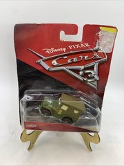 DISNEY PIXAR CARS 3 SARGE MILITARY GREEN JEEP DIECAST TOY CAR 2016 MATTEL C1