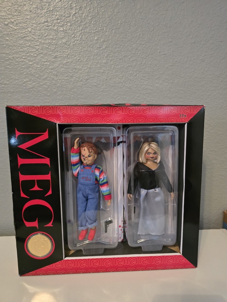 Mego Horror Action Figures Chucky/Bride Of Chucky. 8 Inches