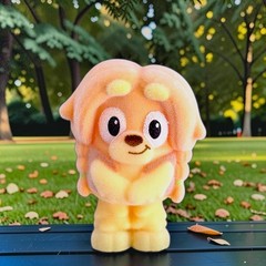 Bluey Fuzzies YOU PICK! Flocked Bluey & Friends Figures Series 1 Blind Boxes