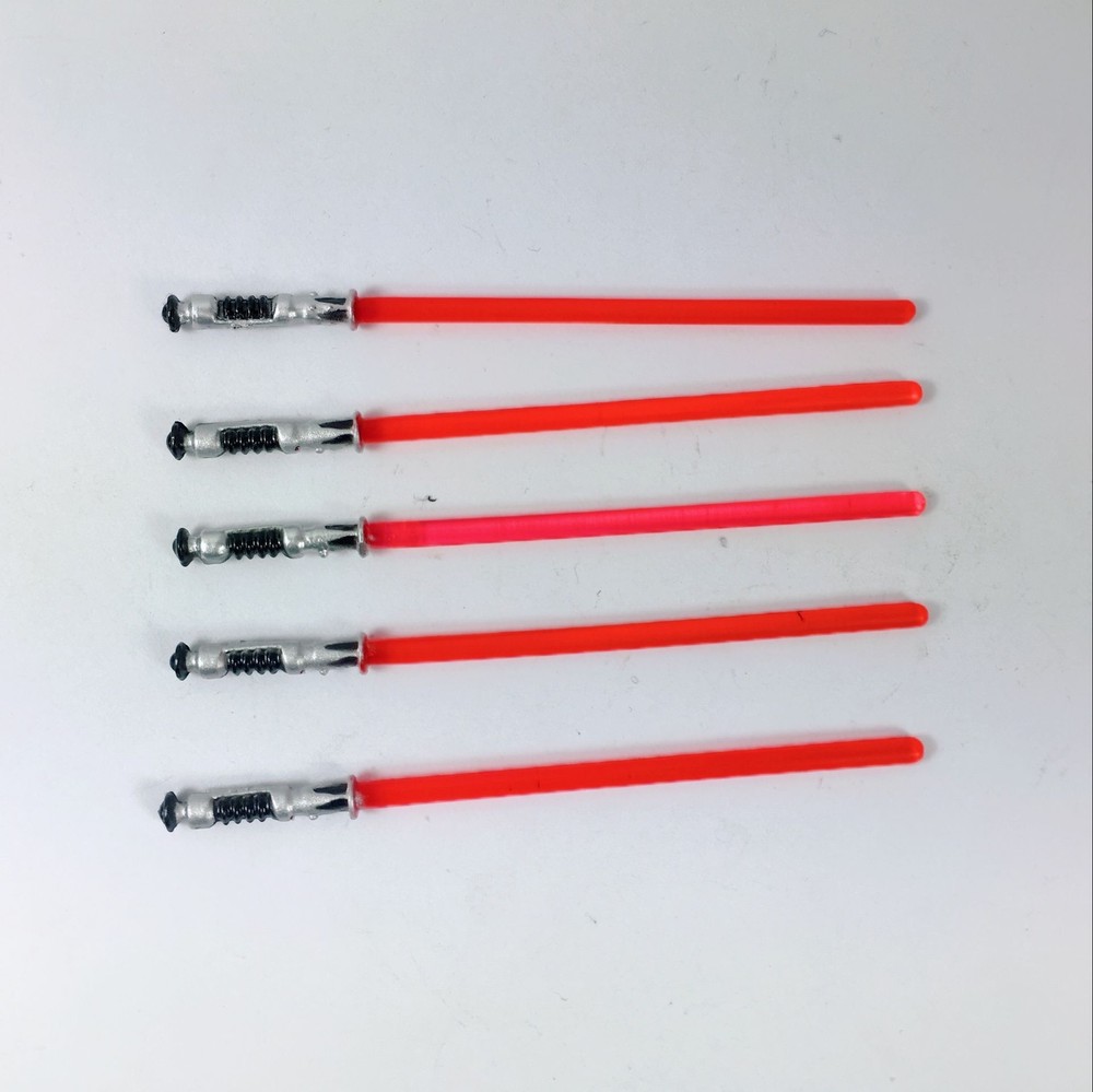 Lot of 5pcs Star War Weapon Sword Red Lightsabers for 3.75″ Action Figure
