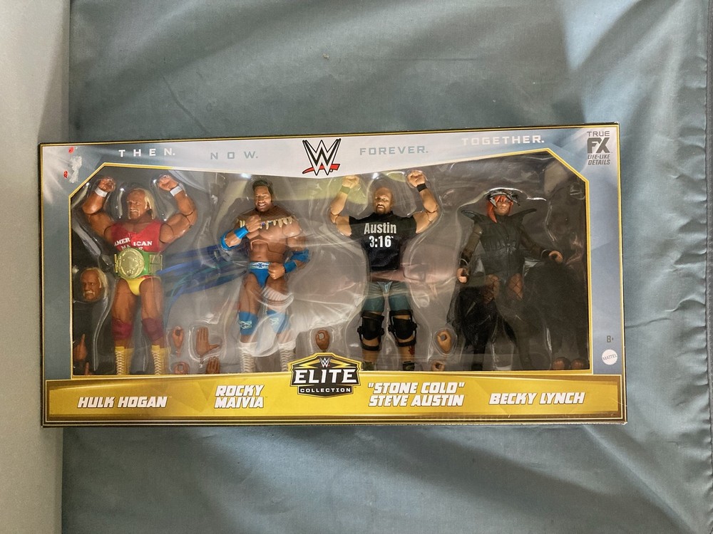 WWE Mattel Elite Collection Then Now Forever Together 4-Pack