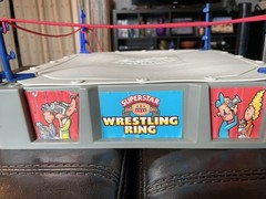 1990 Superstar Pro Wrestling Ring Toymax Partially Complete With Original Box