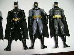 DC Comics Batman Large Action Figures lot of 5, 11 1/2 inches tall