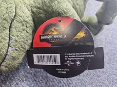 T-Rex Jurassic World Rebirth Plushie New With Tags (B)